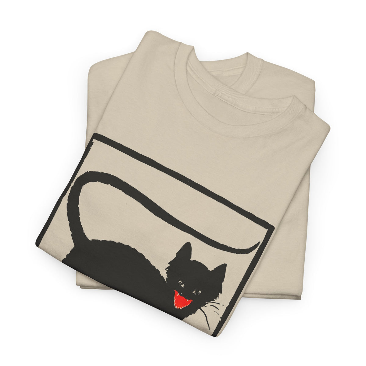 1925 black cat woodcut print by wiktoria gorynska tshirt