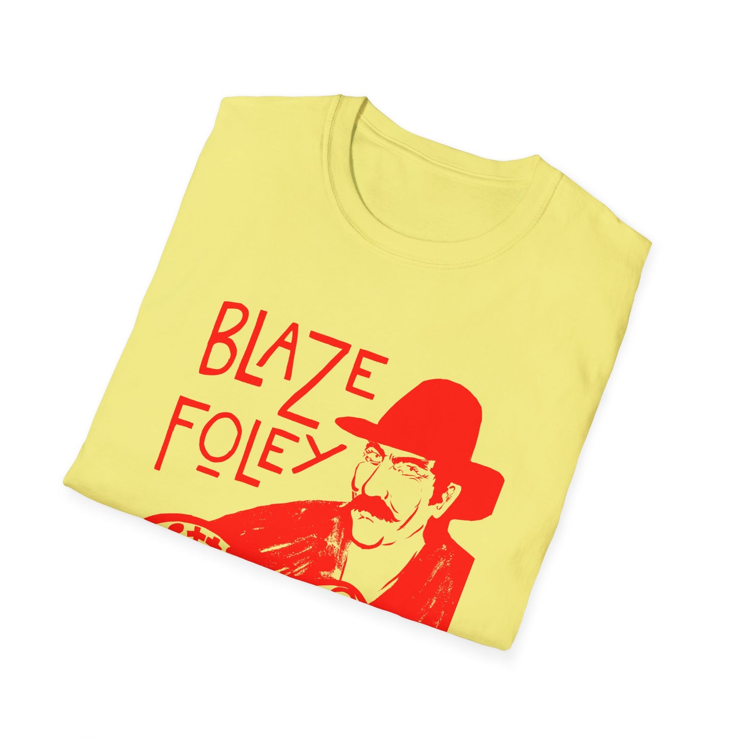 blaze foley sittin' by the road red stencil fan art tshirt