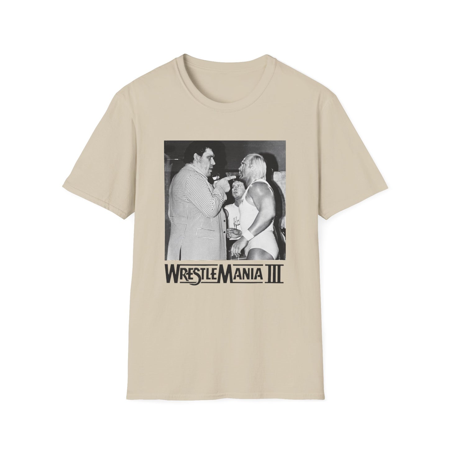 wrestlemania iii hulk v. andre the giant photo tshirt