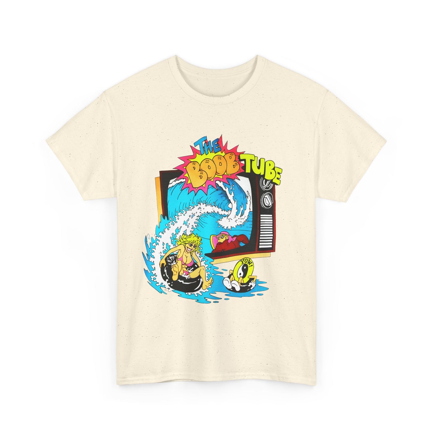 1980s boob tube surf style tv reproduction tshirt