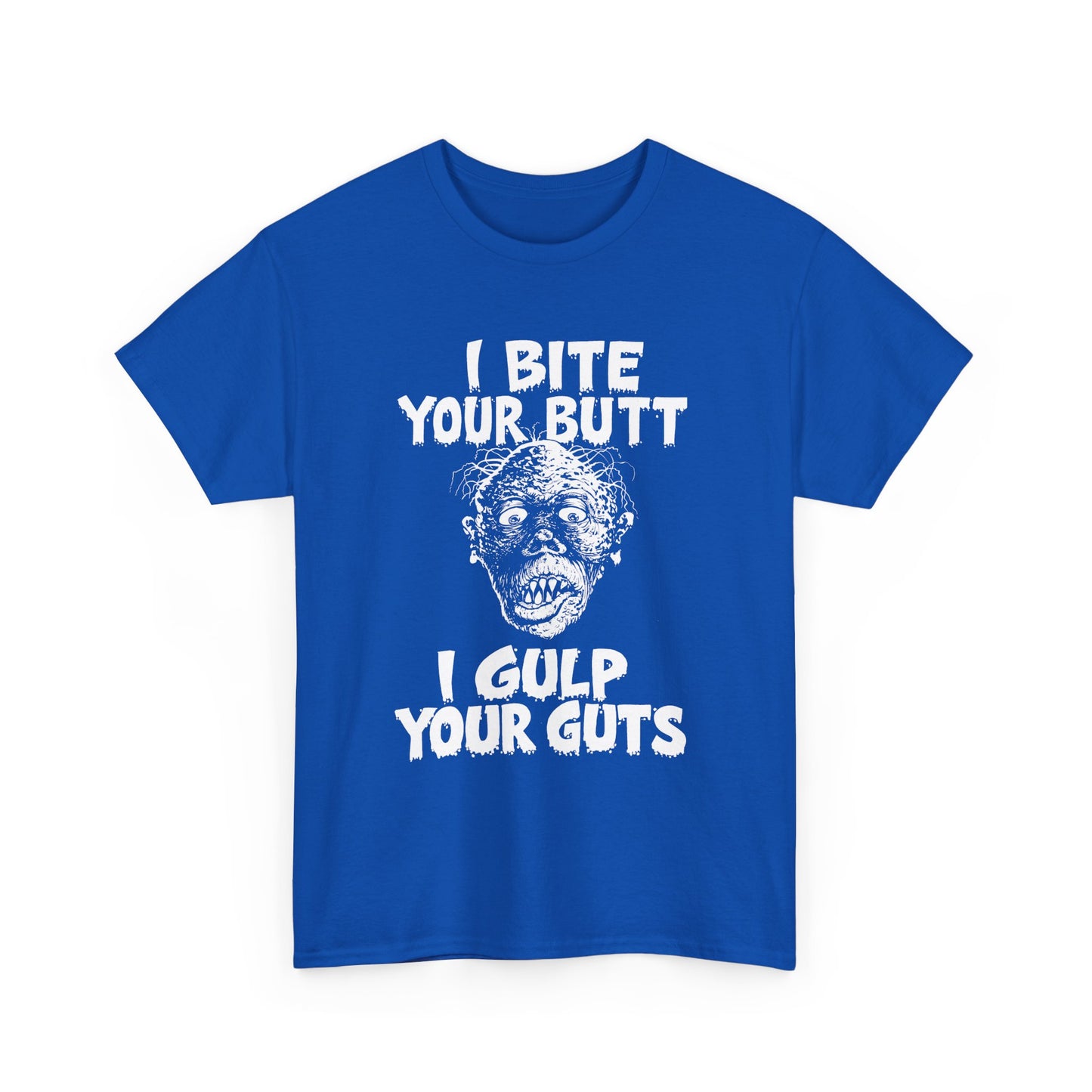 1990 vol 2 issue of gore shriek i bite your butt i gulp your guts comic tshirt