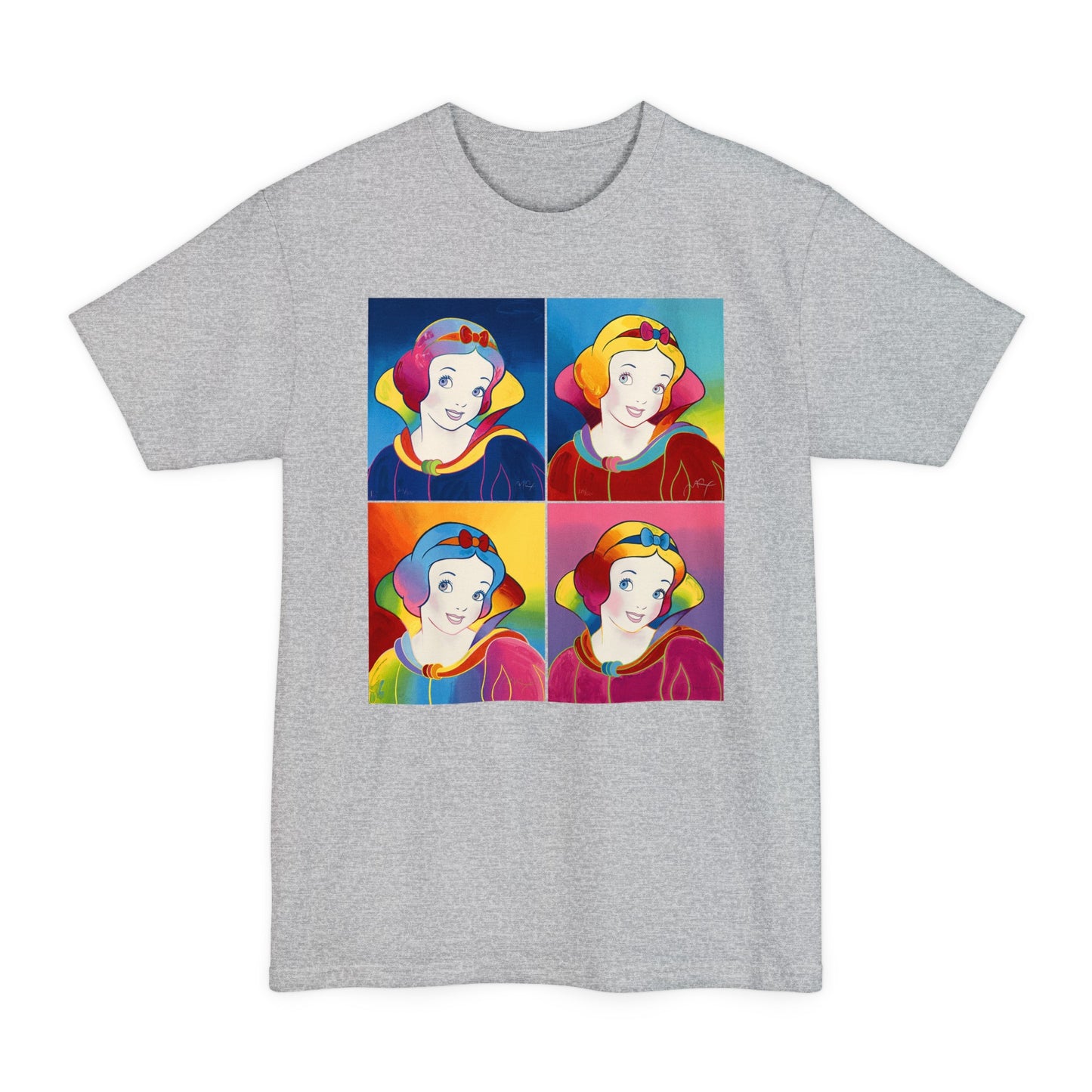 oversized 1996 psychedelic snow white pop culture art by peter max unisex tall beefy tshirt