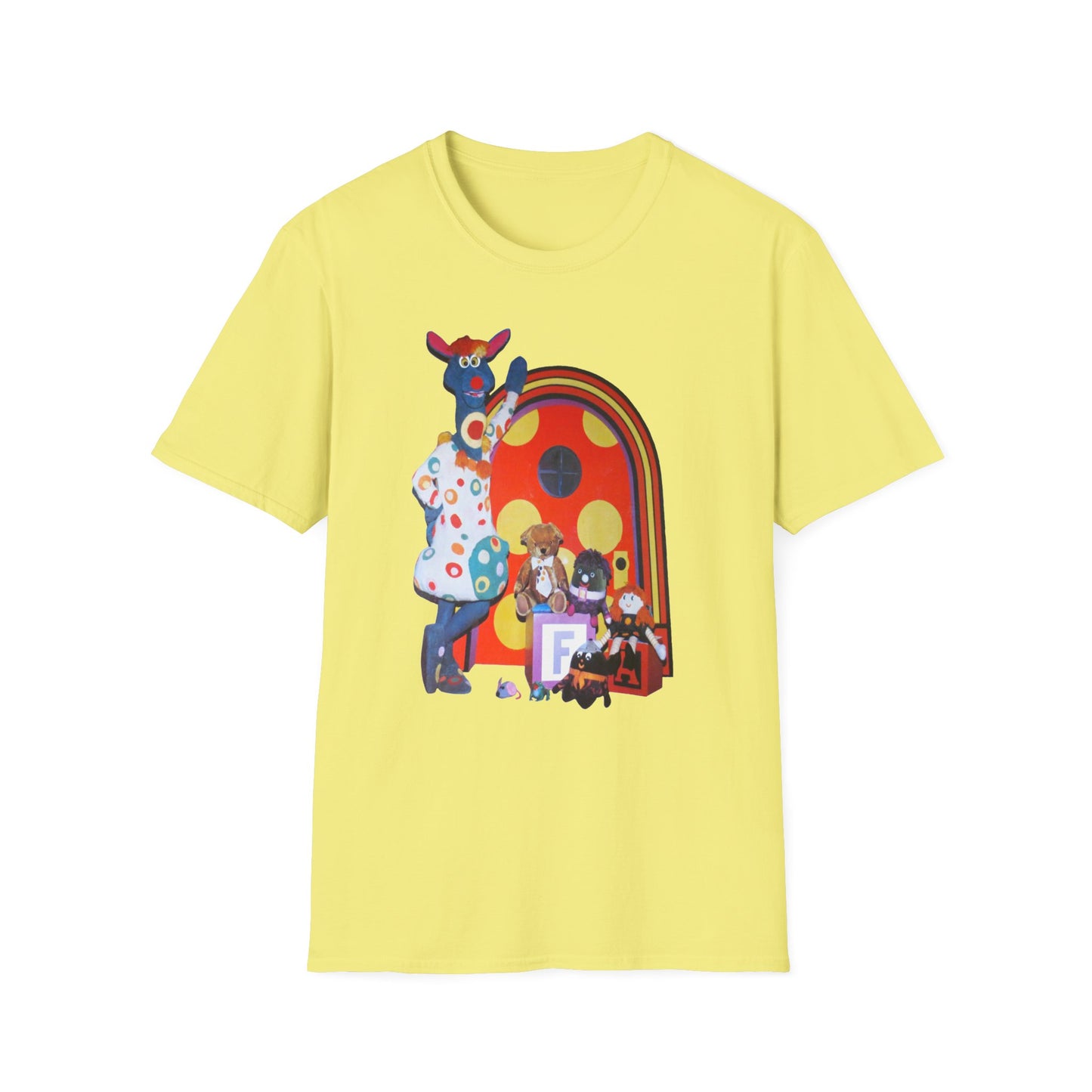 polka dot door 70's kids tv show tshirt