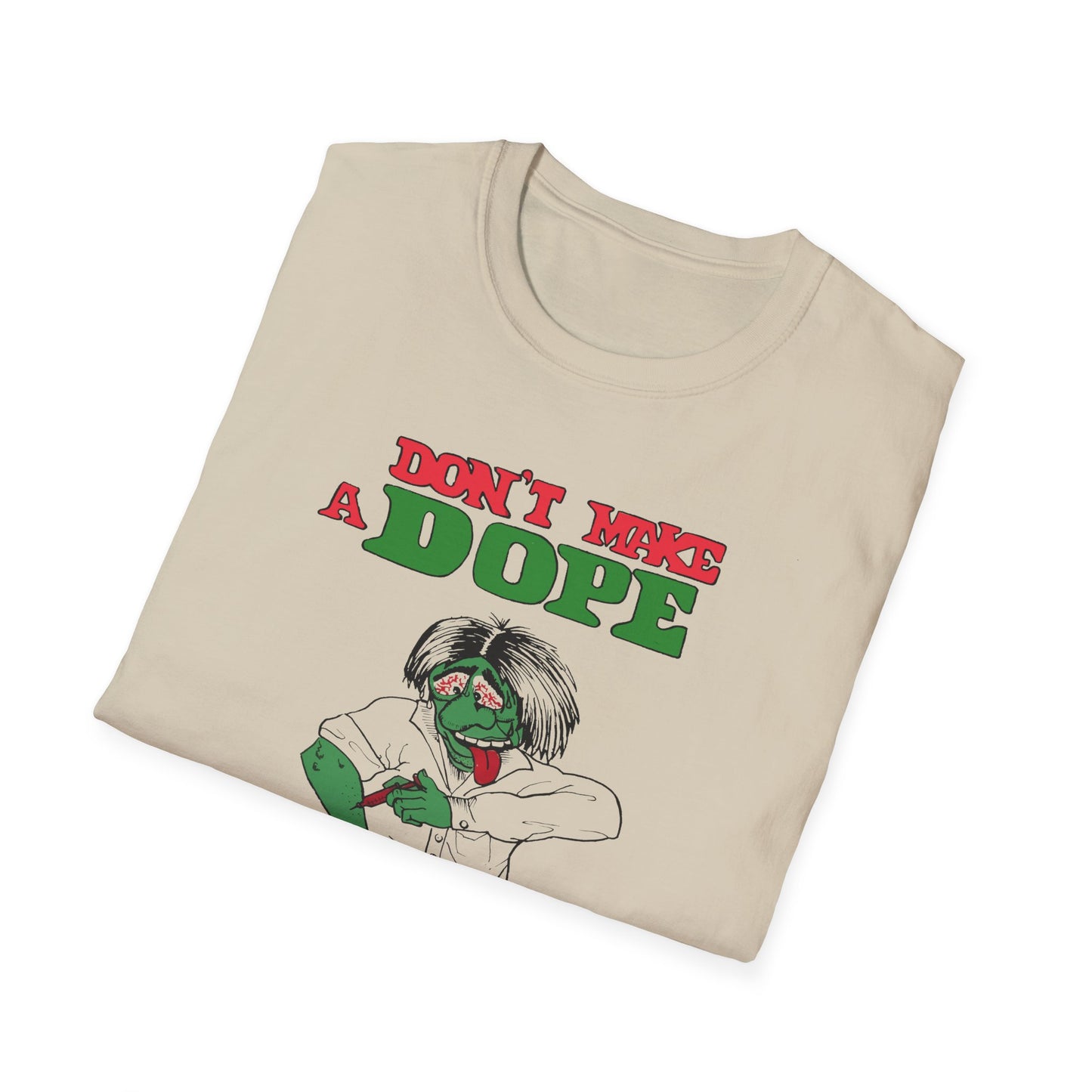 1960s anti-drug poster tshirt "don't make a dope of yourself" by smartset smarteen s.o.s tshirt