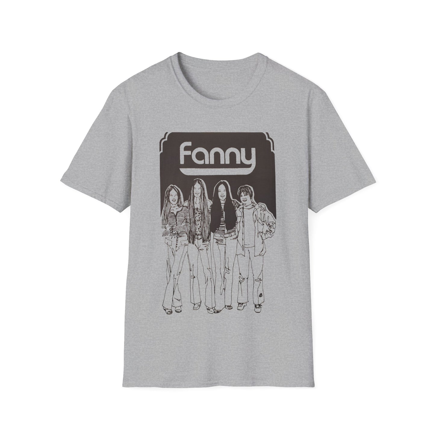 1970s rock n roll band FANNY show poster tshirt