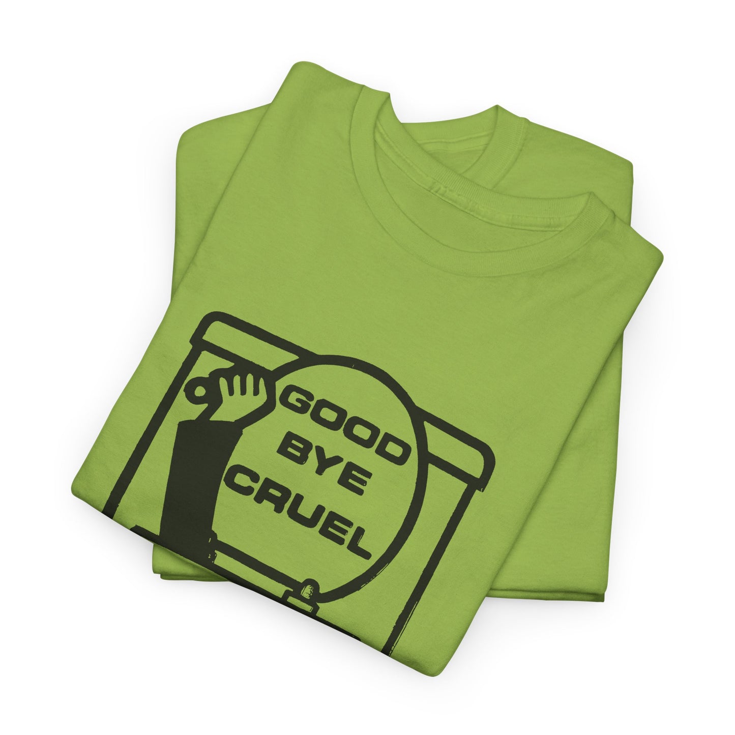 goodbye cruel world vintage reproduction design tshirt