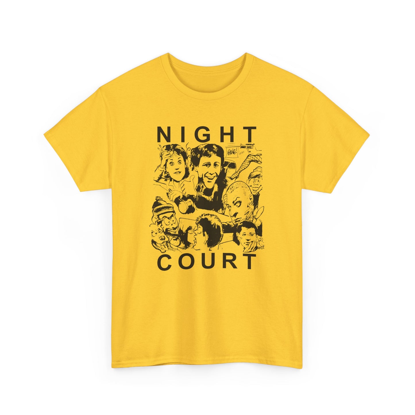 night court tv show newspaper art custom edit tshirt
