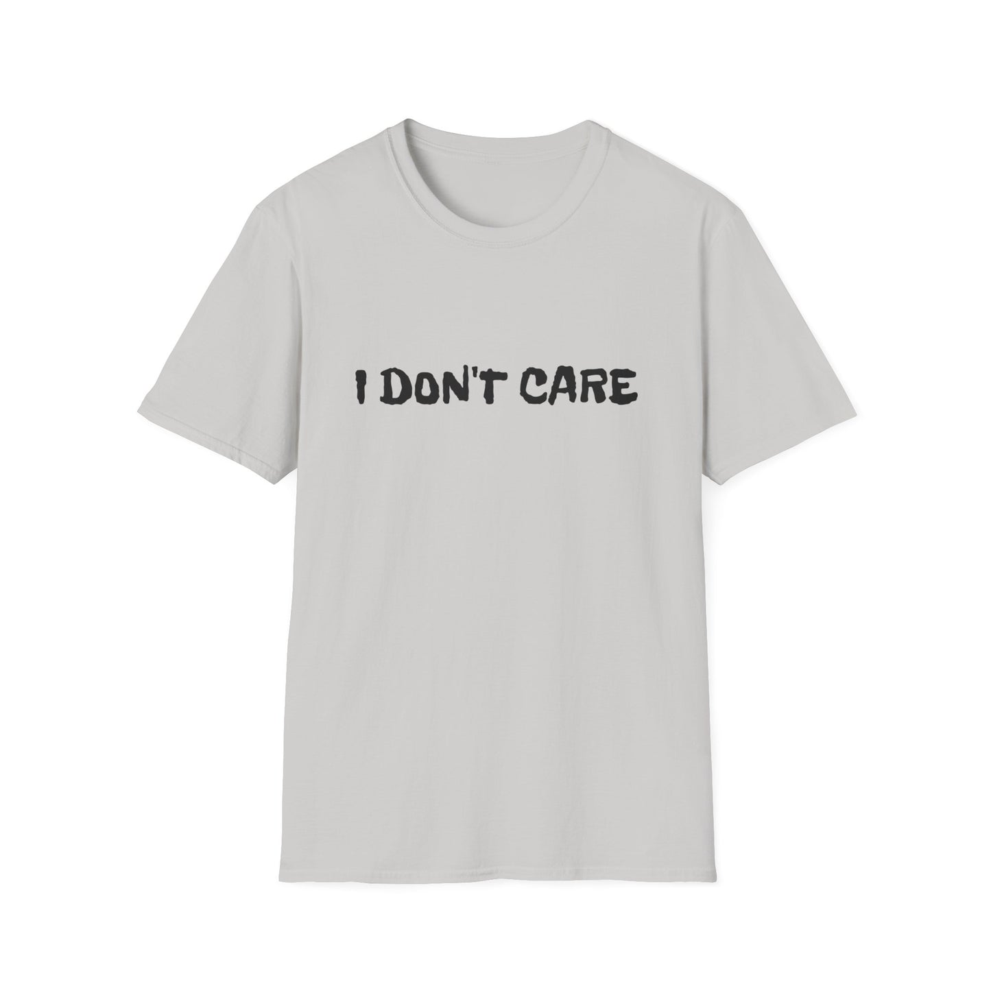 i don't care unisex softstyle tshirt