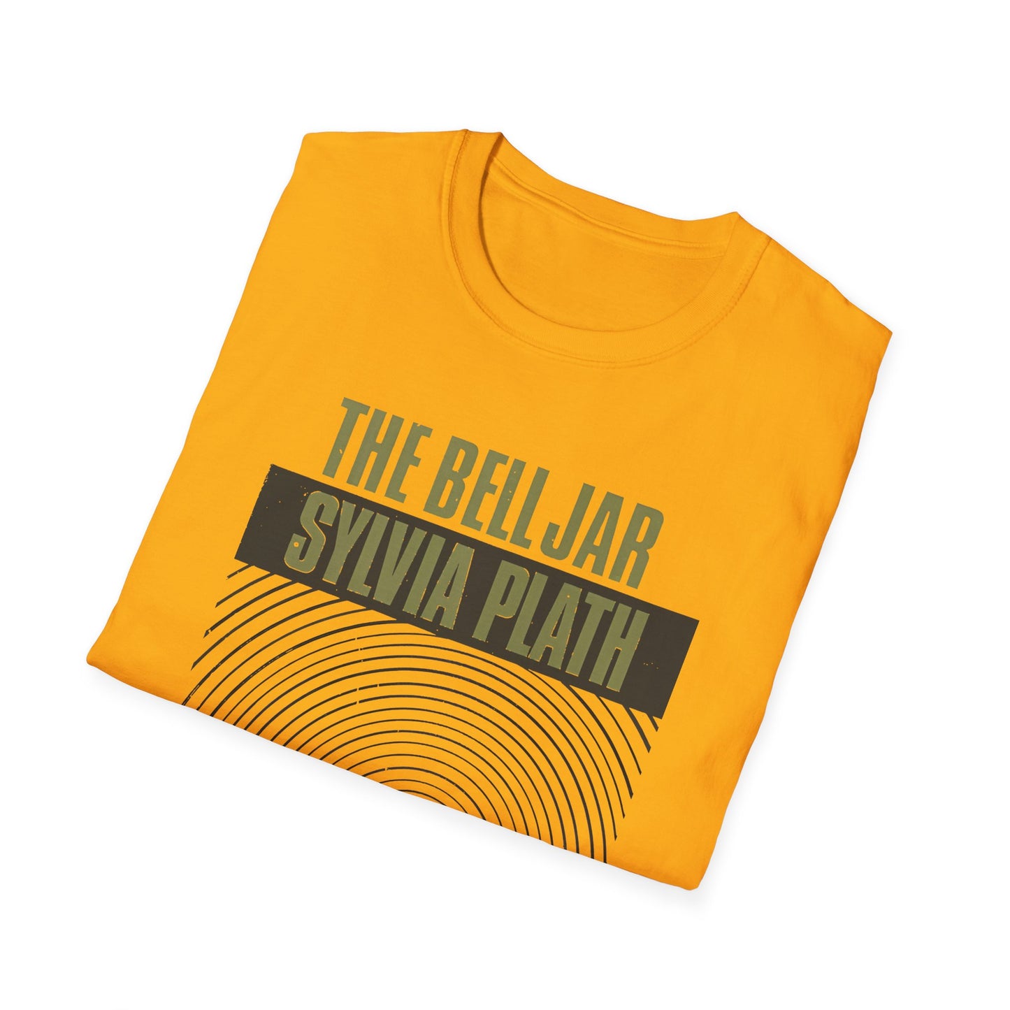 1963 book by sylvia plath the bell jar book cover tshirt
