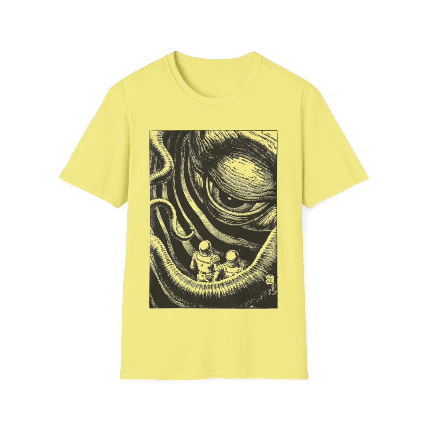 virgil finlay illustration "on the edge of the galaxy" tshirt