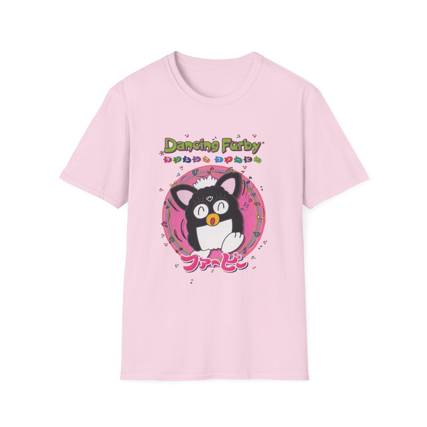 1999 dancing furby japanese video game poster tshirt