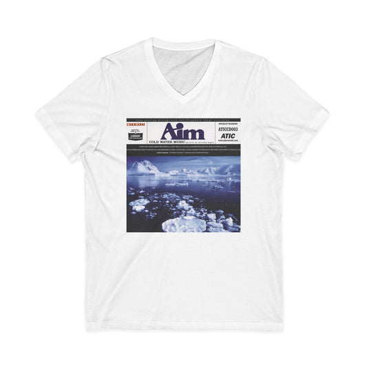 custom v-neck aim 1999 cold water music album tshirt