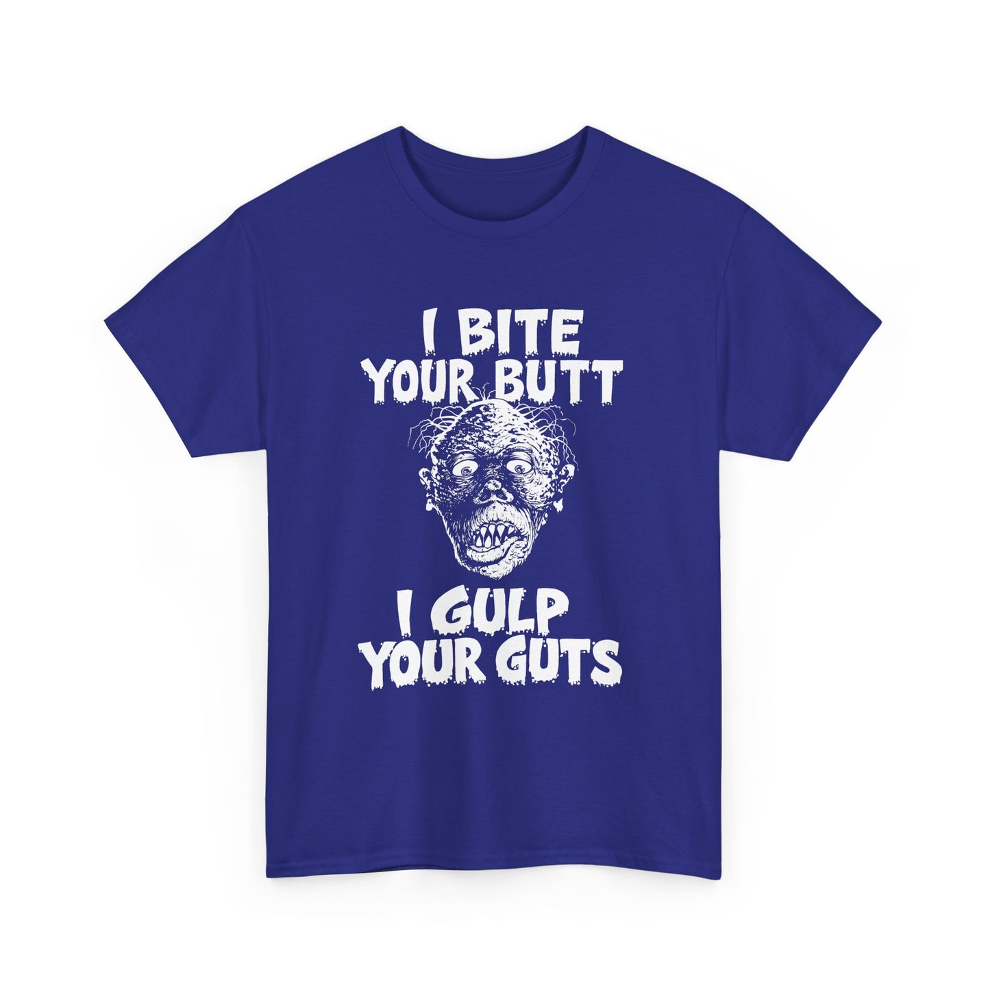 1990 vol 2 issue of gore shriek i bite your butt i gulp your guts comic tshirt