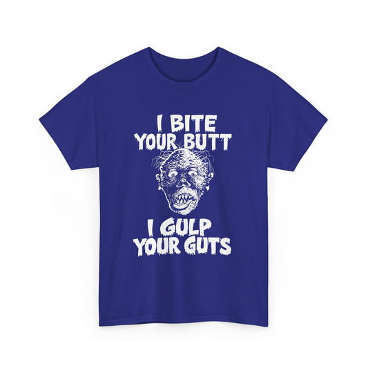 1990 vol 2 issue of gore shriek i bite your butt i gulp your guts comic tshirt