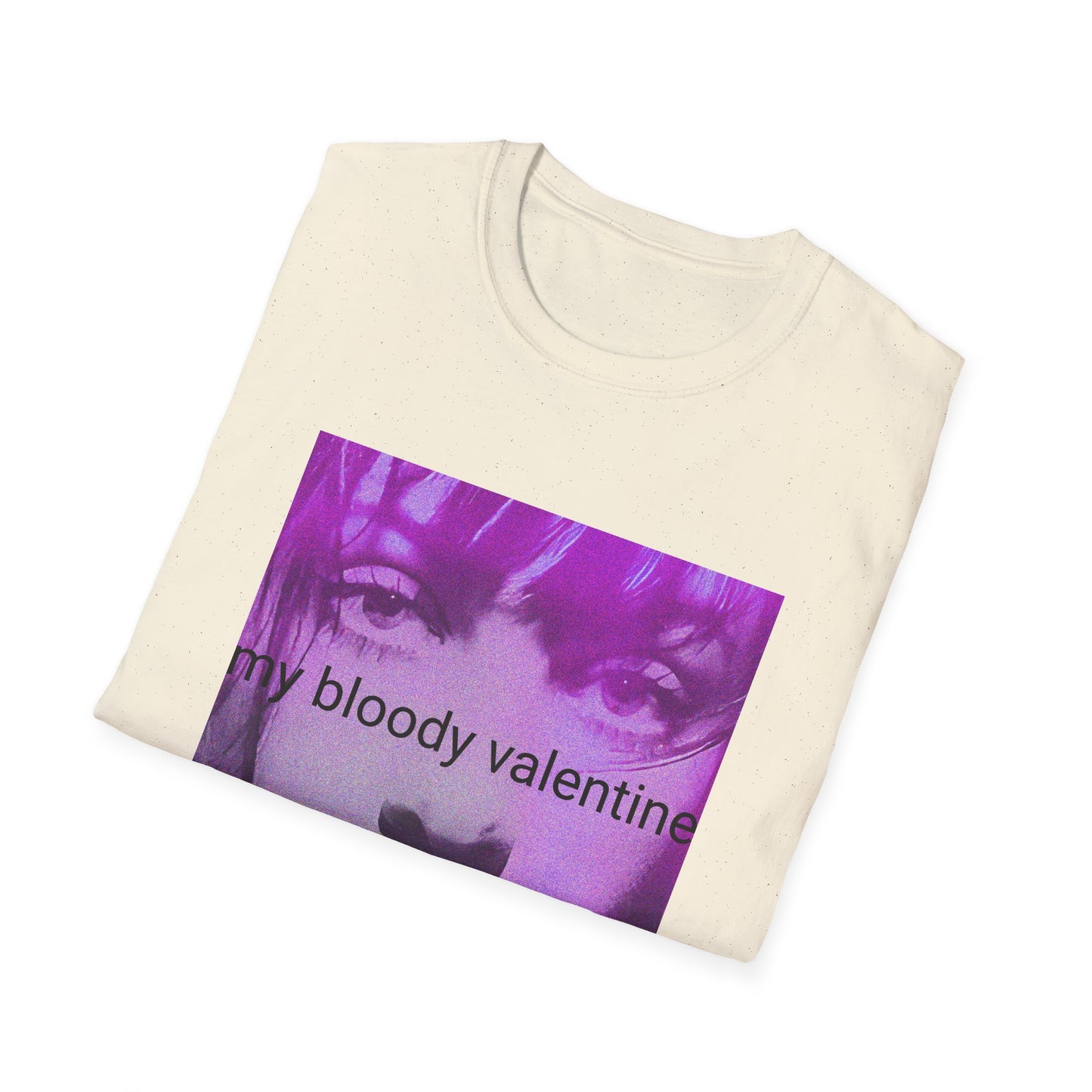 my bloody valentine belinda butcher close up in purple tshirt