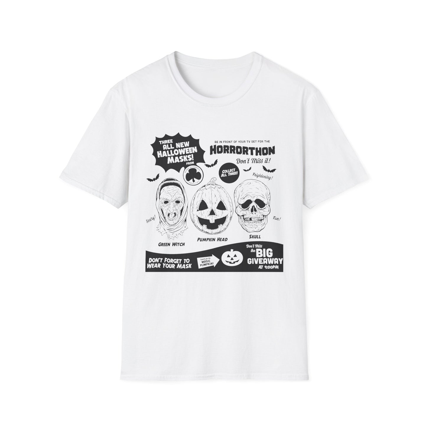 halloween 3 tv guide ad graphic 2 in black tshirt