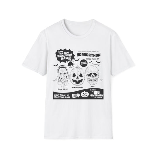 halloween 3 tv guide ad graphic 2 in black tshirt
