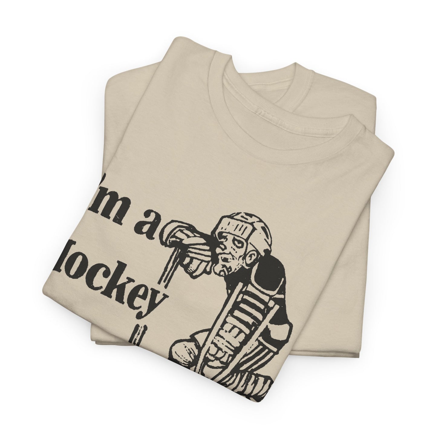 vintage canadian i'm a hockey nut graphic reproduction tshirt