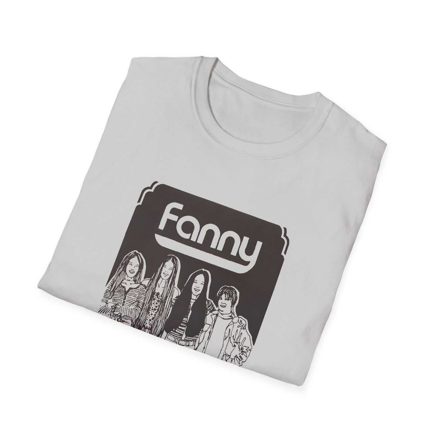 1970s rock n roll band fanny show poster tshirt