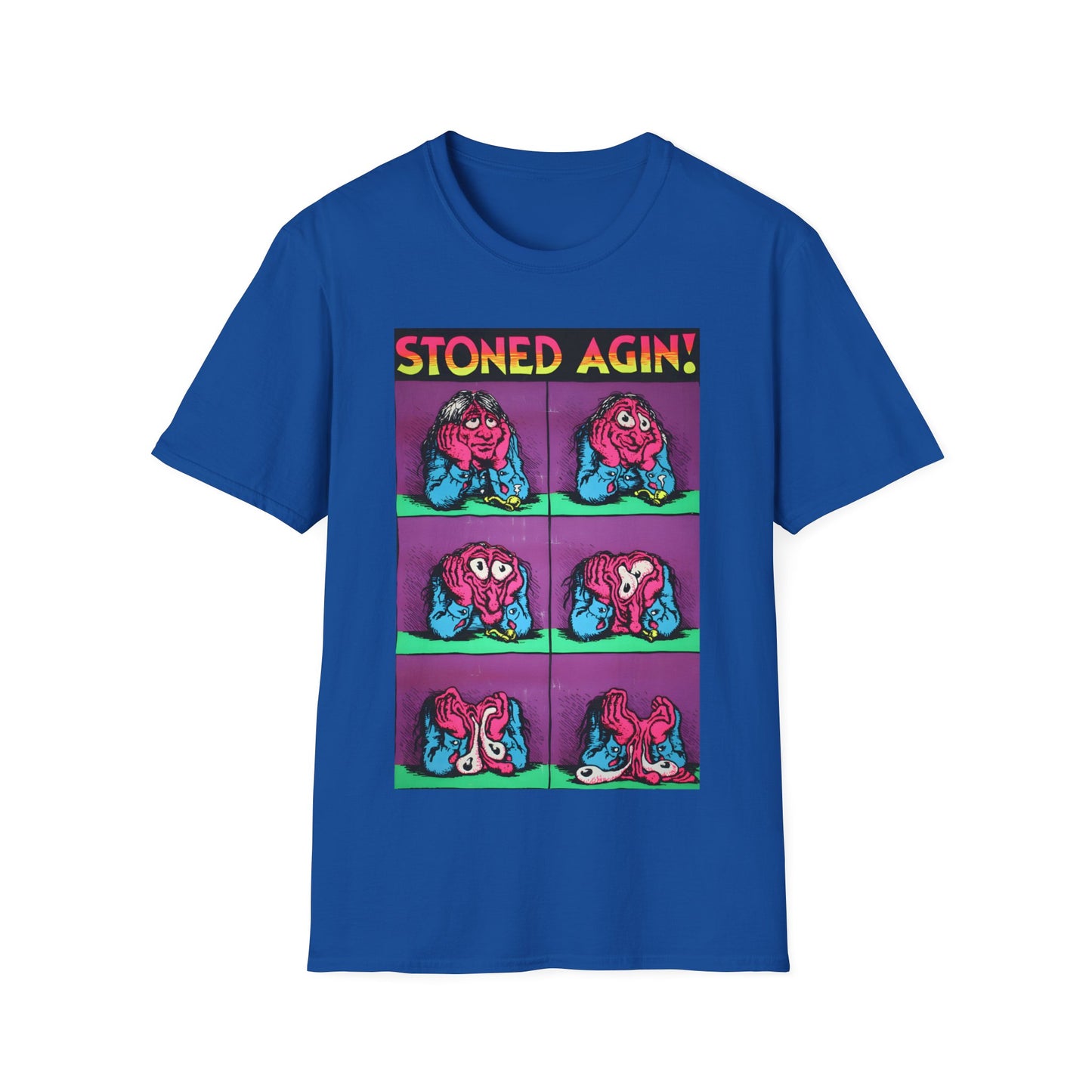 stoned agin! r. crumb blacklight poster tshirt