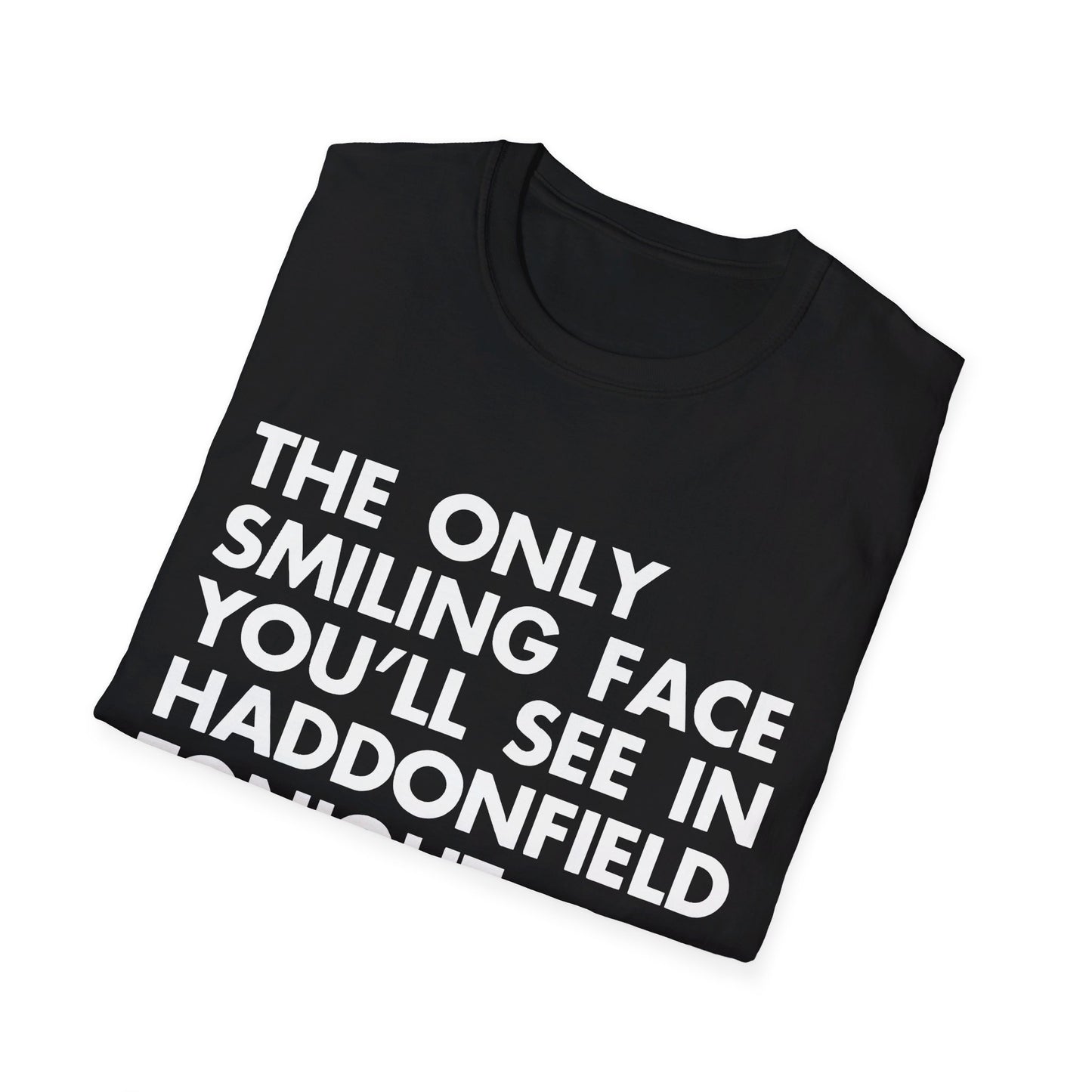 the only smiling face you'll see in haddonfield tonight tv ad graphic tshirt