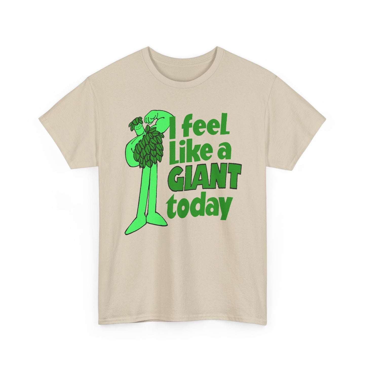 vintage green giant i feel like a giant today tshirt