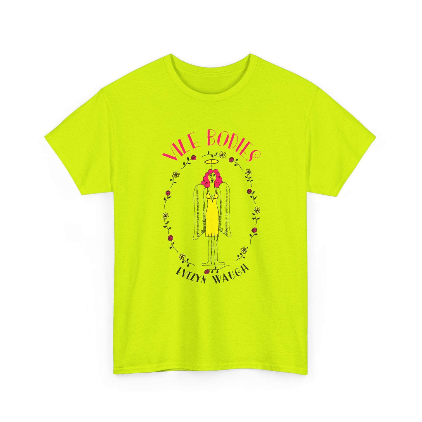 evelyn waugh 1930 vile bodies book cover tshirt