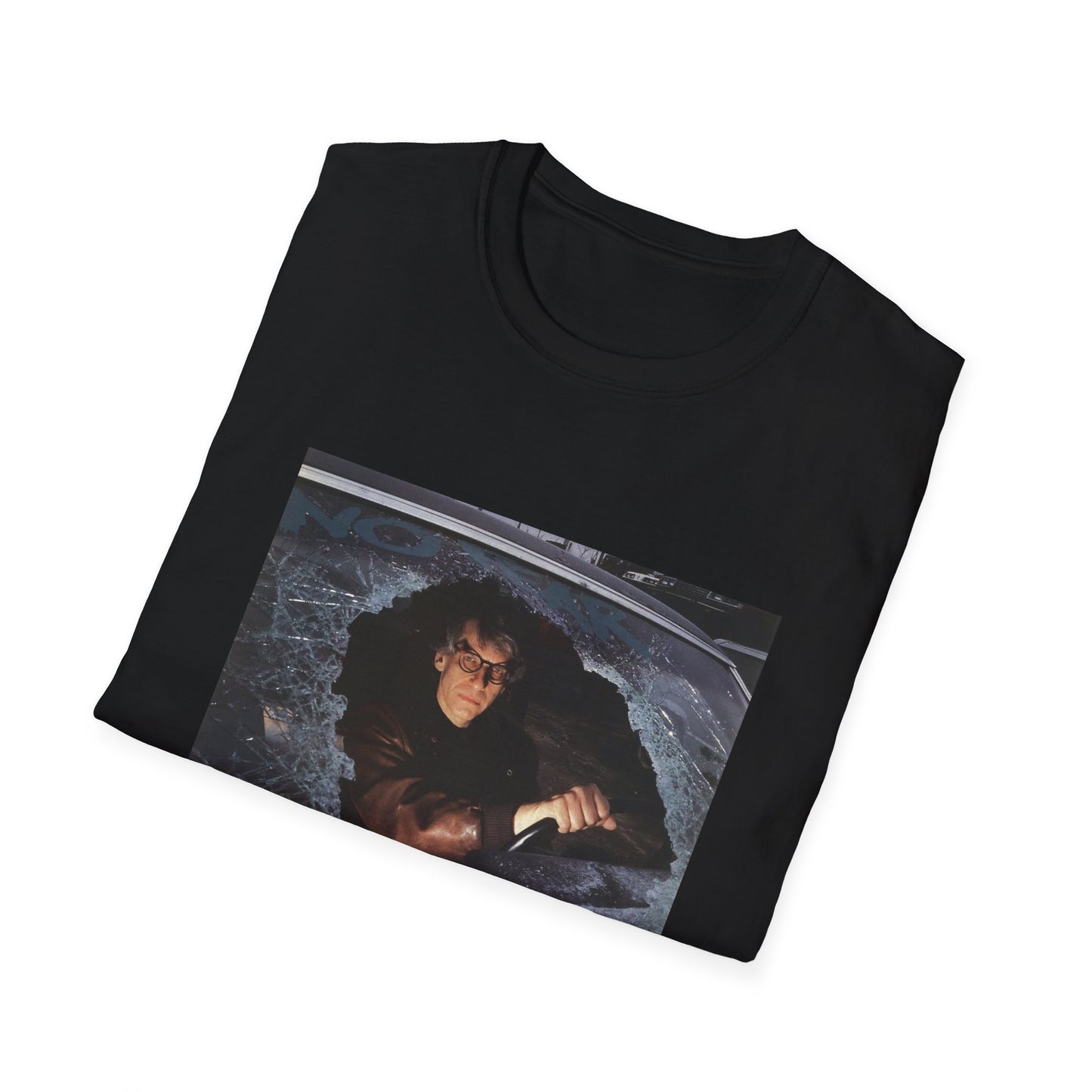 david cronenberg in a car window says no fear tshirt