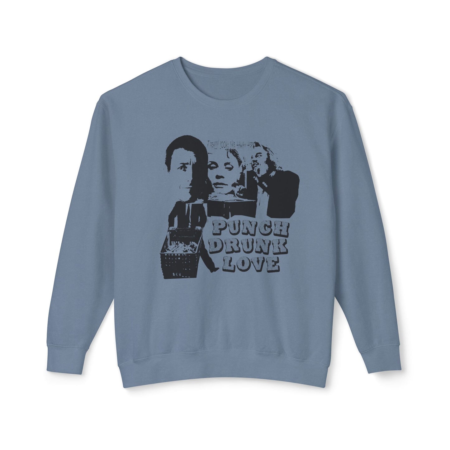 punch drunk love fan art flyer style 100% cotton sweatshirt