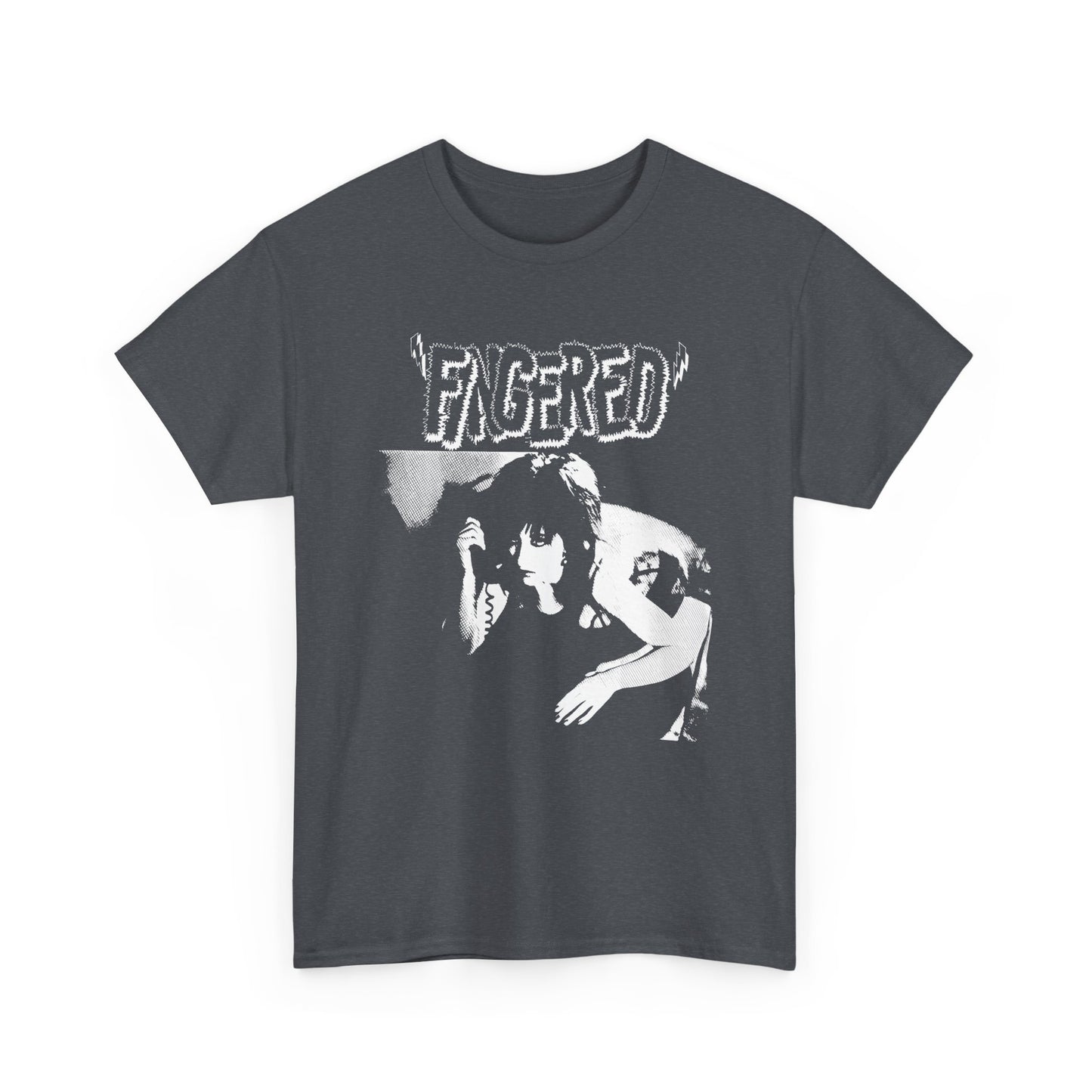 1986 short film fingered with lydia lunch movie poster stretched graphic tshirt