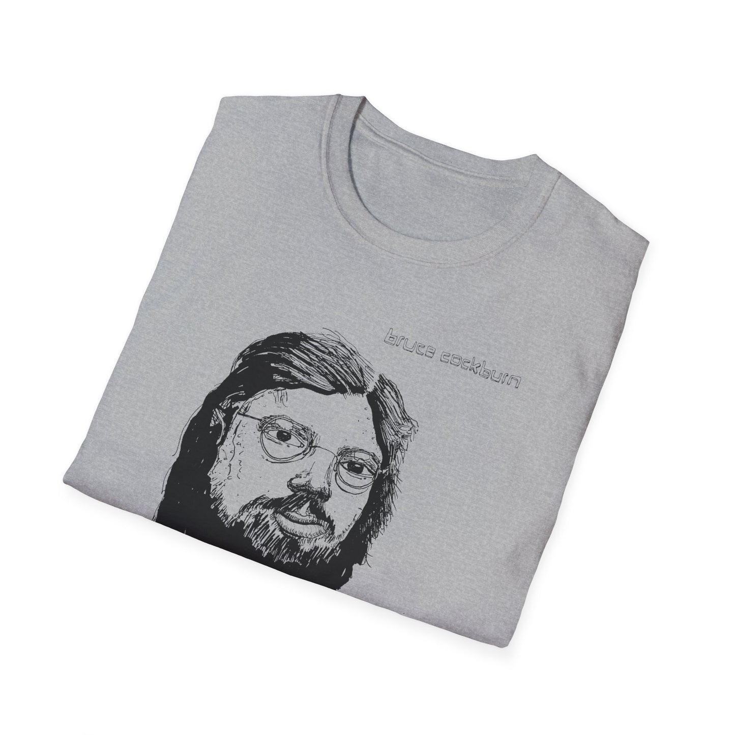 bruce cockburn original drawing tshirt