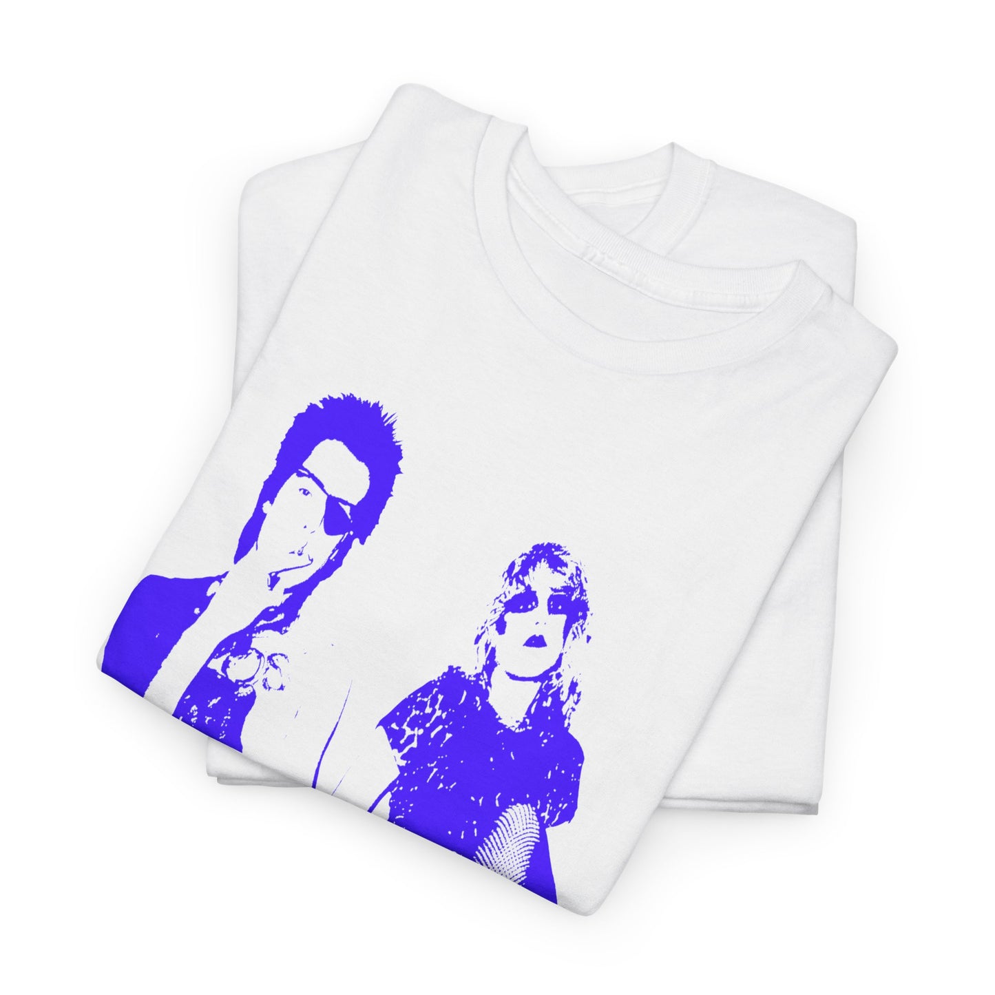 the real sid and nancy purple/blue stencil fan art tshirt
