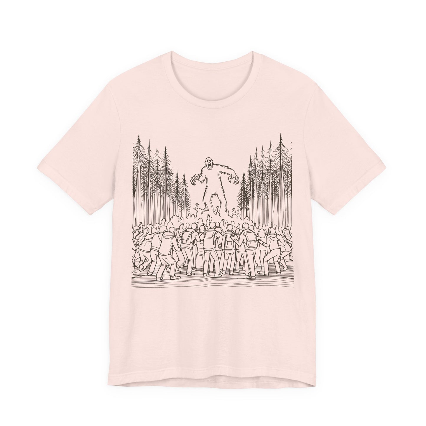 sasquatch attacks tshirt