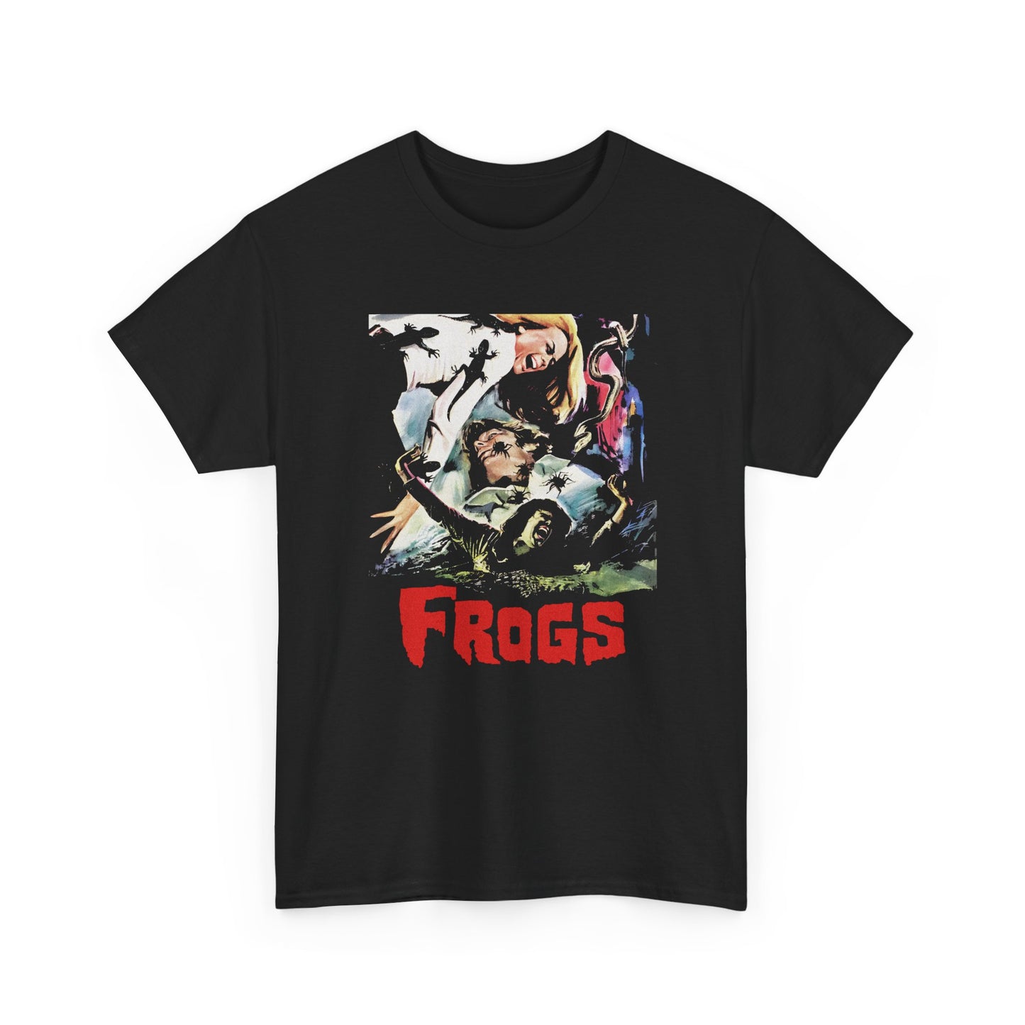 1972 eco horror movie frogs italian poster custom edit tshirt