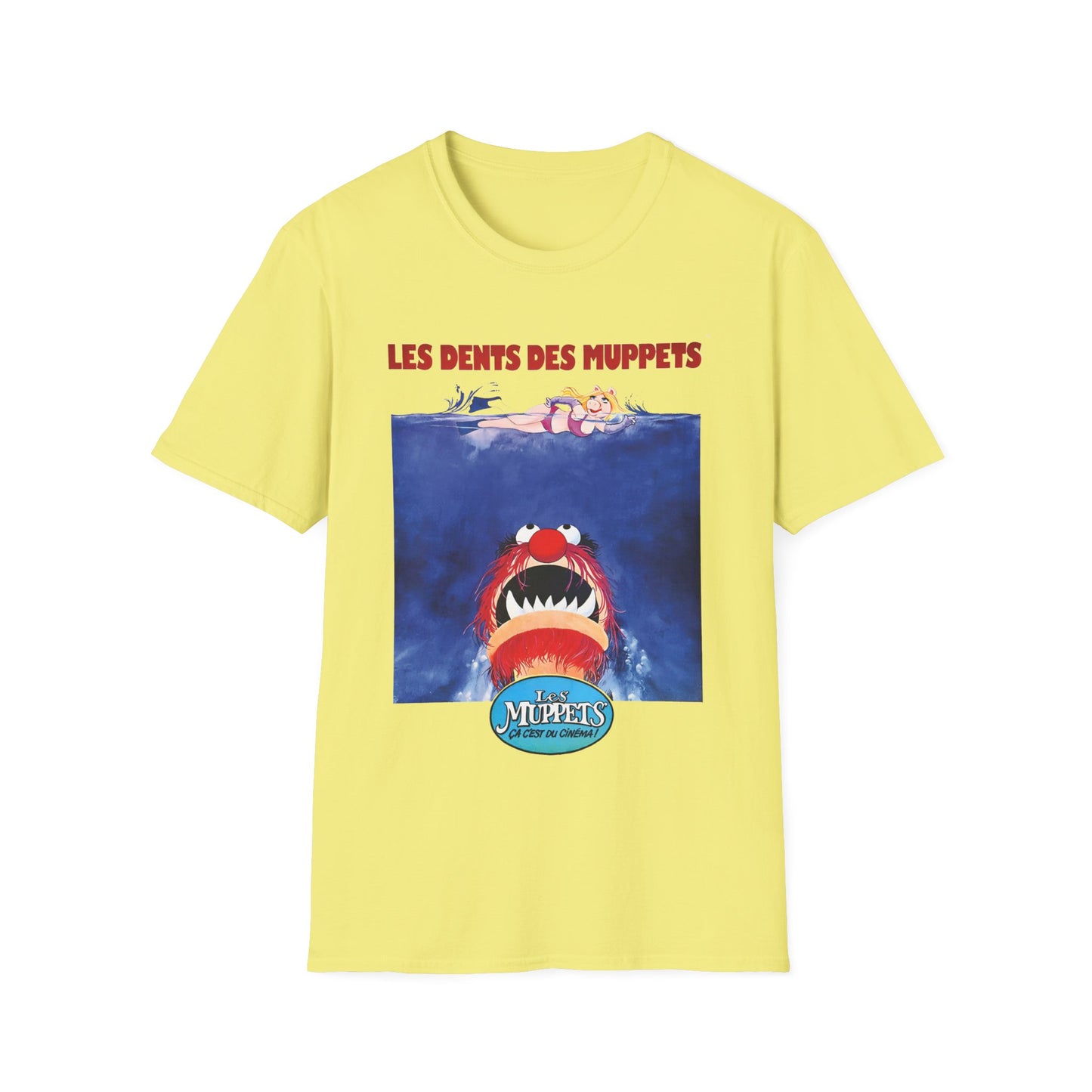 the muppets jaws parody black tshirt