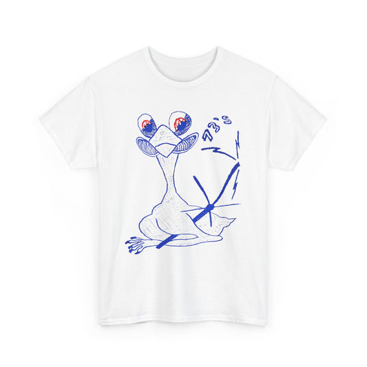 weird bird creature vintage qsl card doodle custom edit tshirt