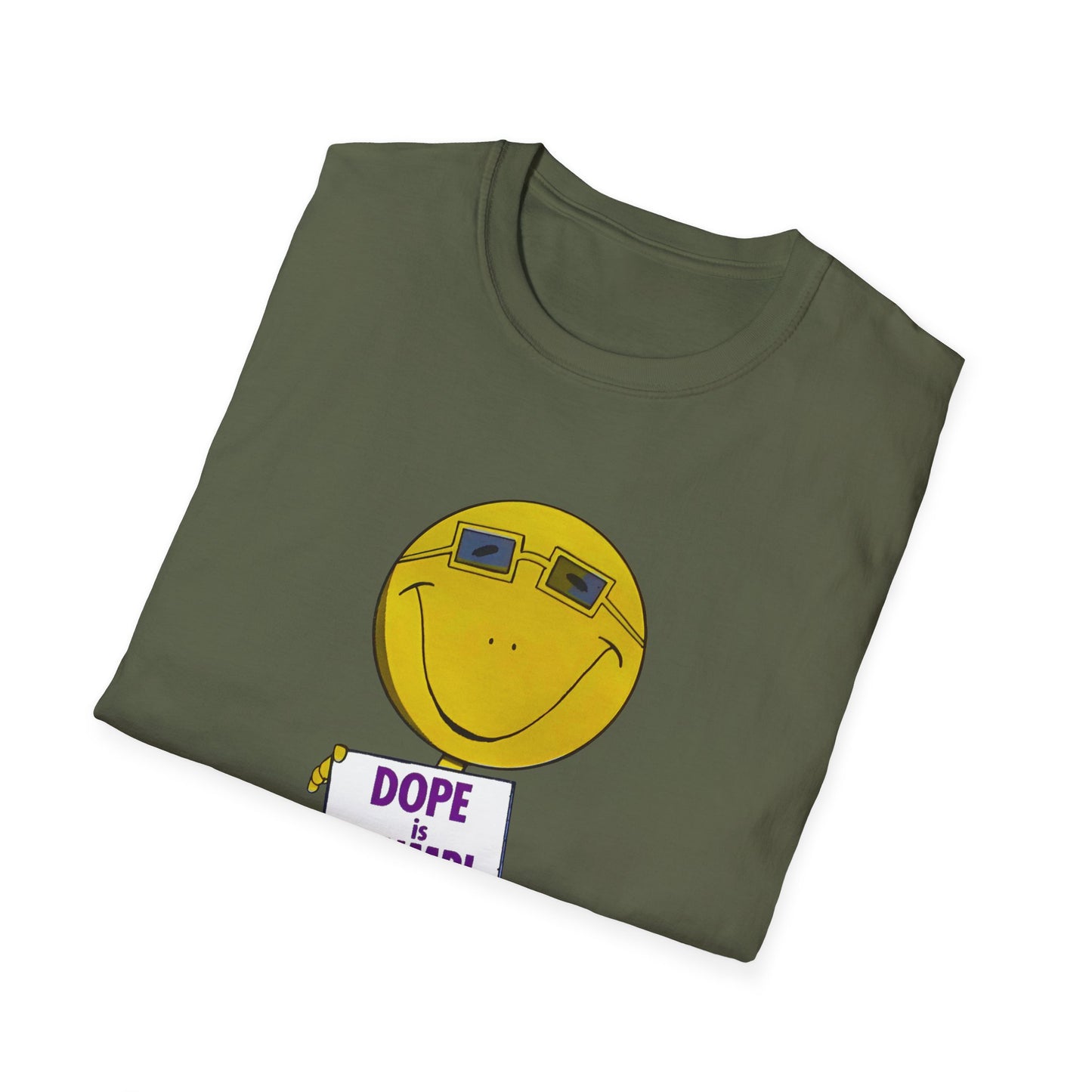 1960s/70s anti drug poster tshirt dope is dumb by smartset smarteen s.o.s tshirt