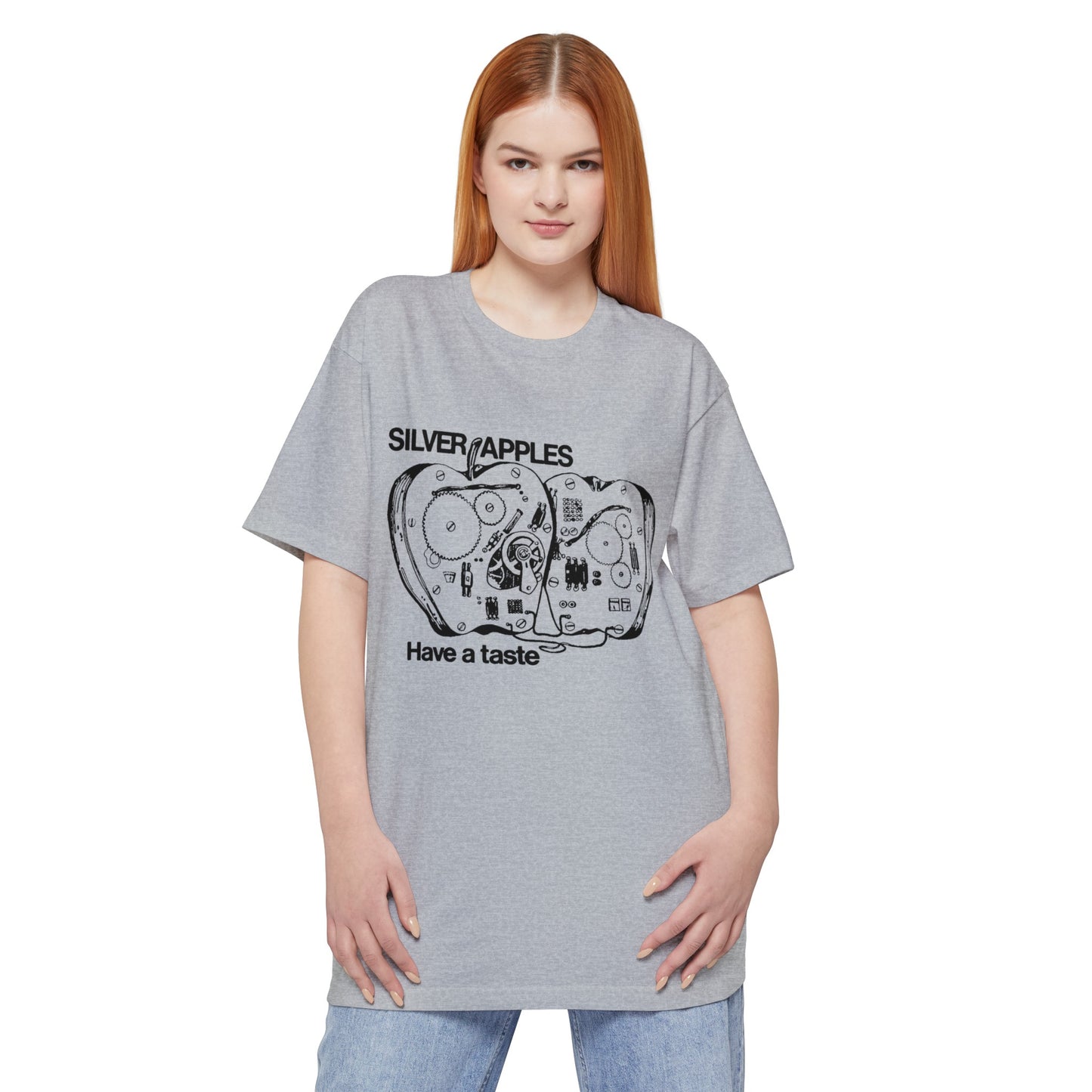 oversized silver apples 1968 have a taste no background unisex tall beefy tshirt