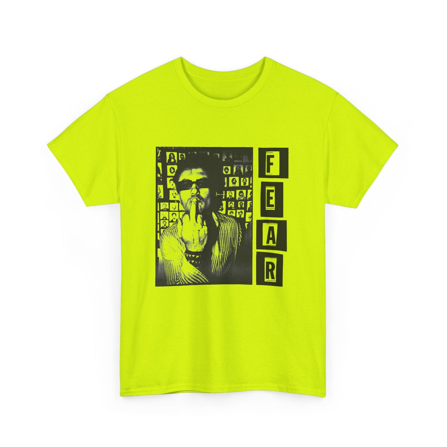 fear lee ving middle finger photo tshirt