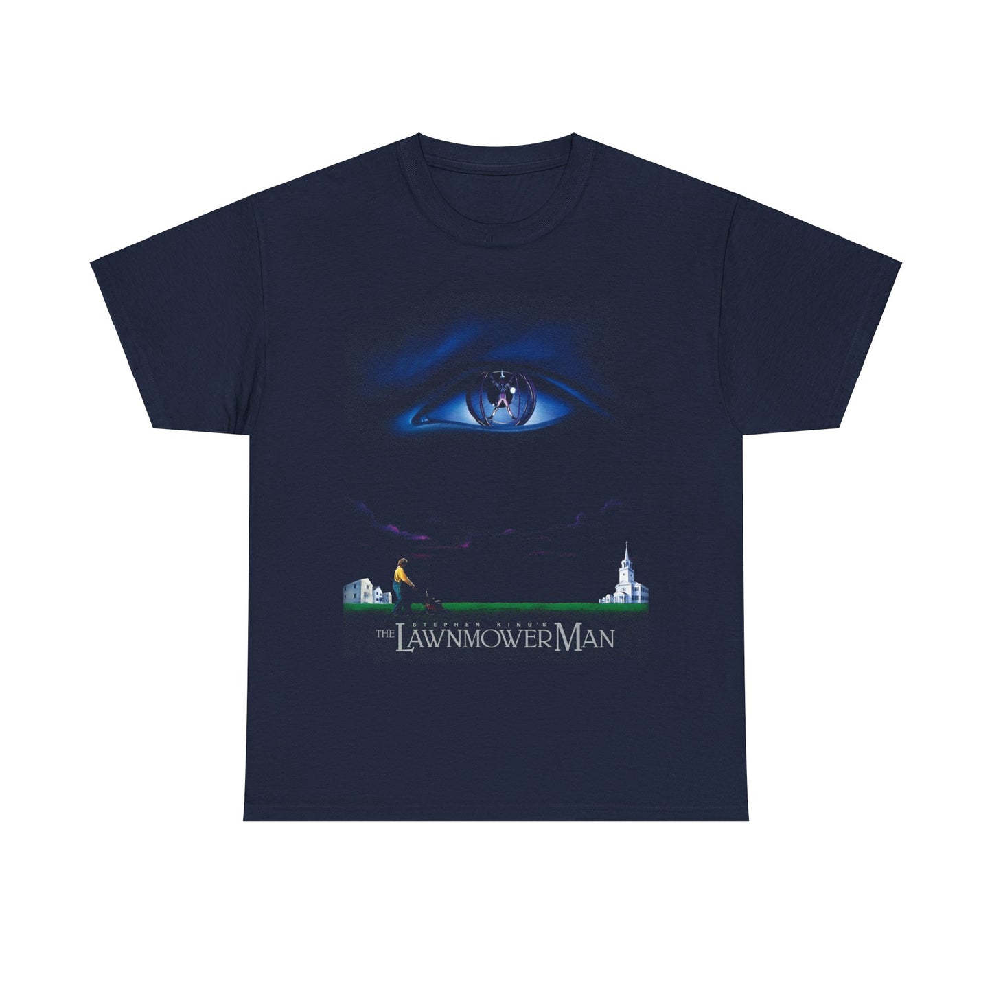 1992 the lawnmower man movie poster tshirt