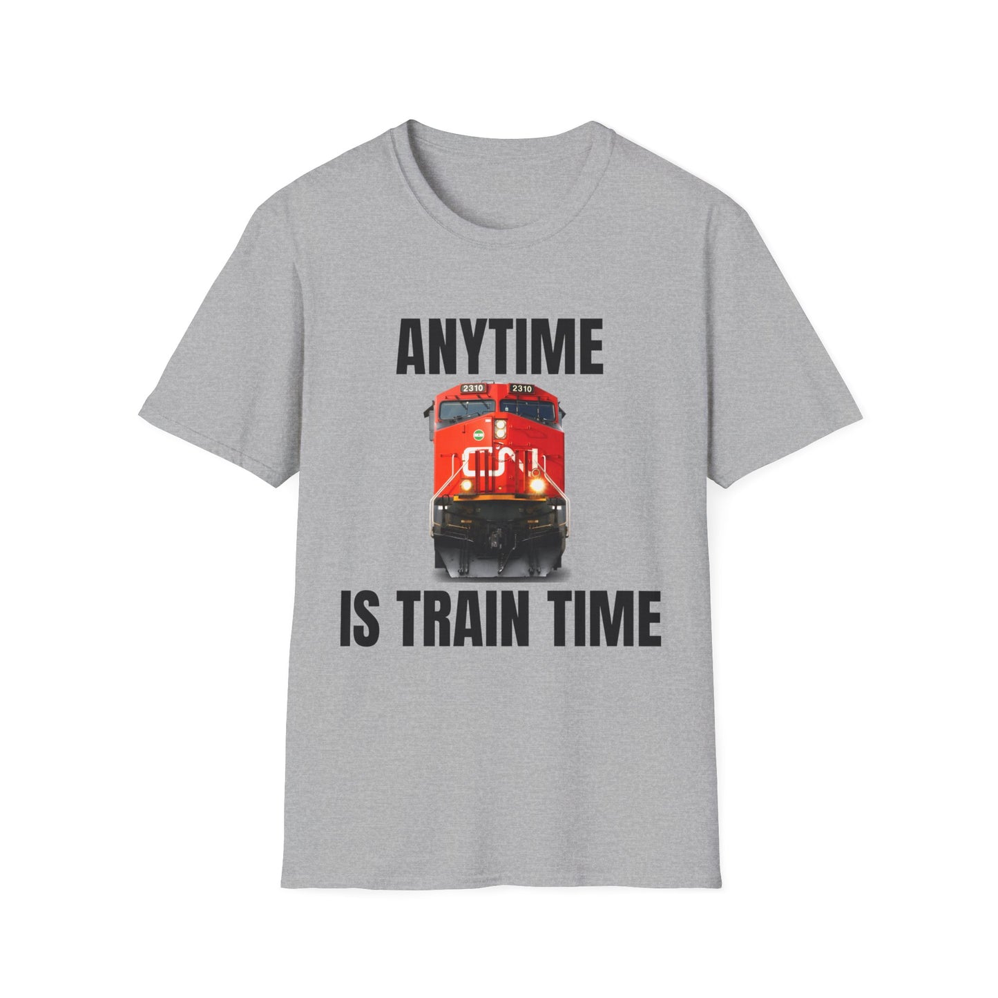 cn rail anytime is train time tshirt