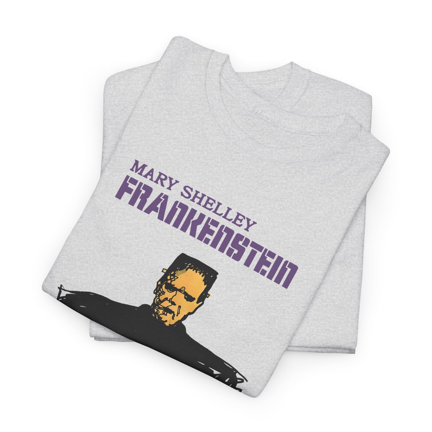 1970s italian book cover for mary shelley's 1818 gothic novel frankstein tshirt