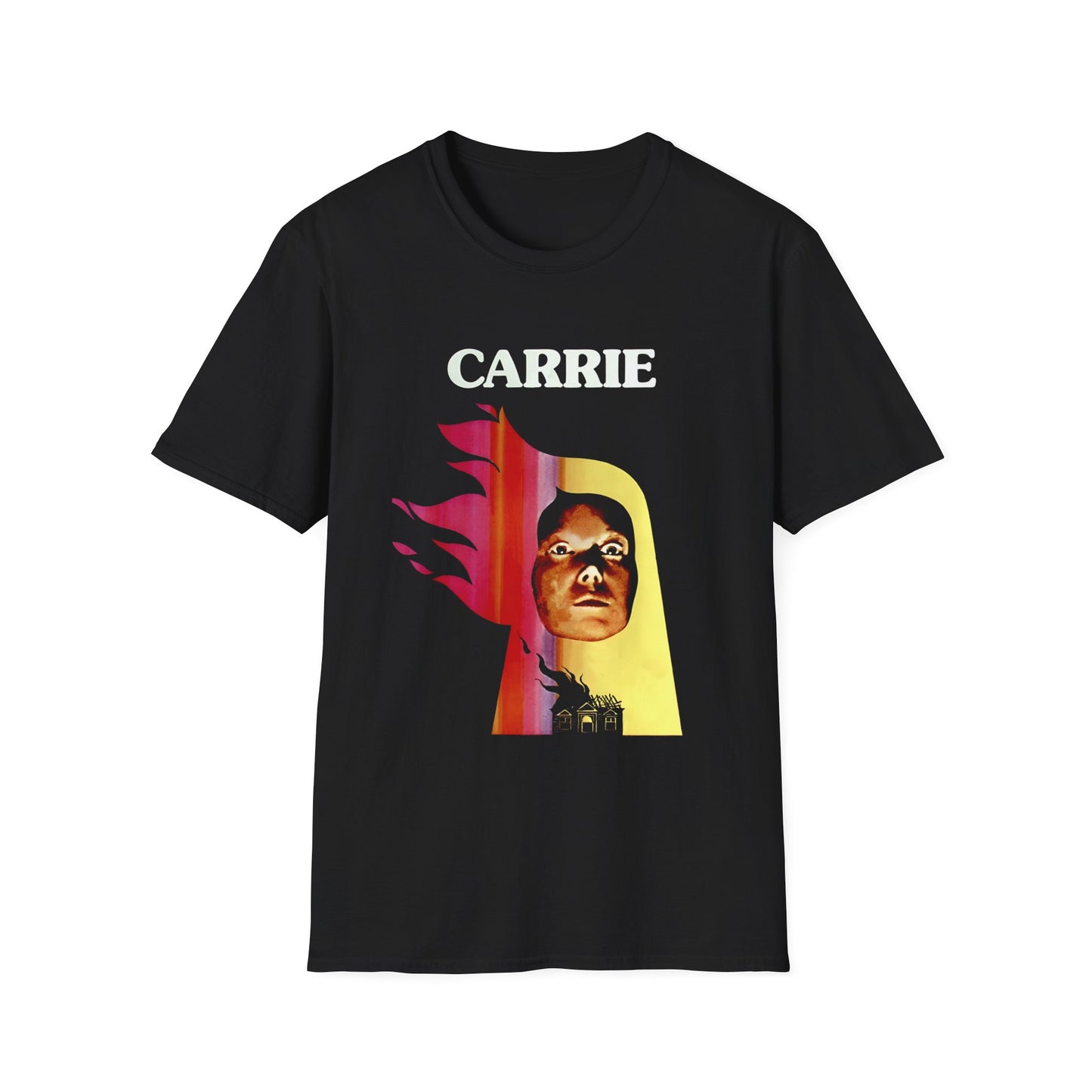 1976 spanish movie poster for carrie tshirt