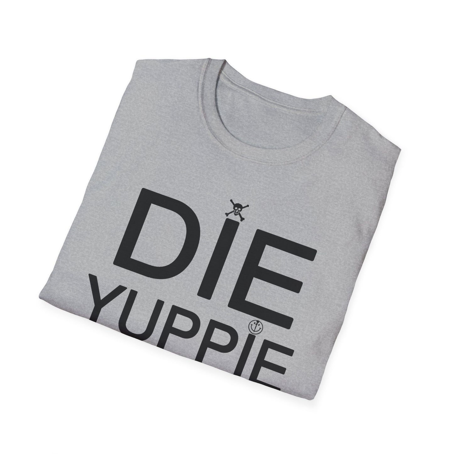 1980s NY inspired anti-gentrification message "die yuppie scum"! tshirt