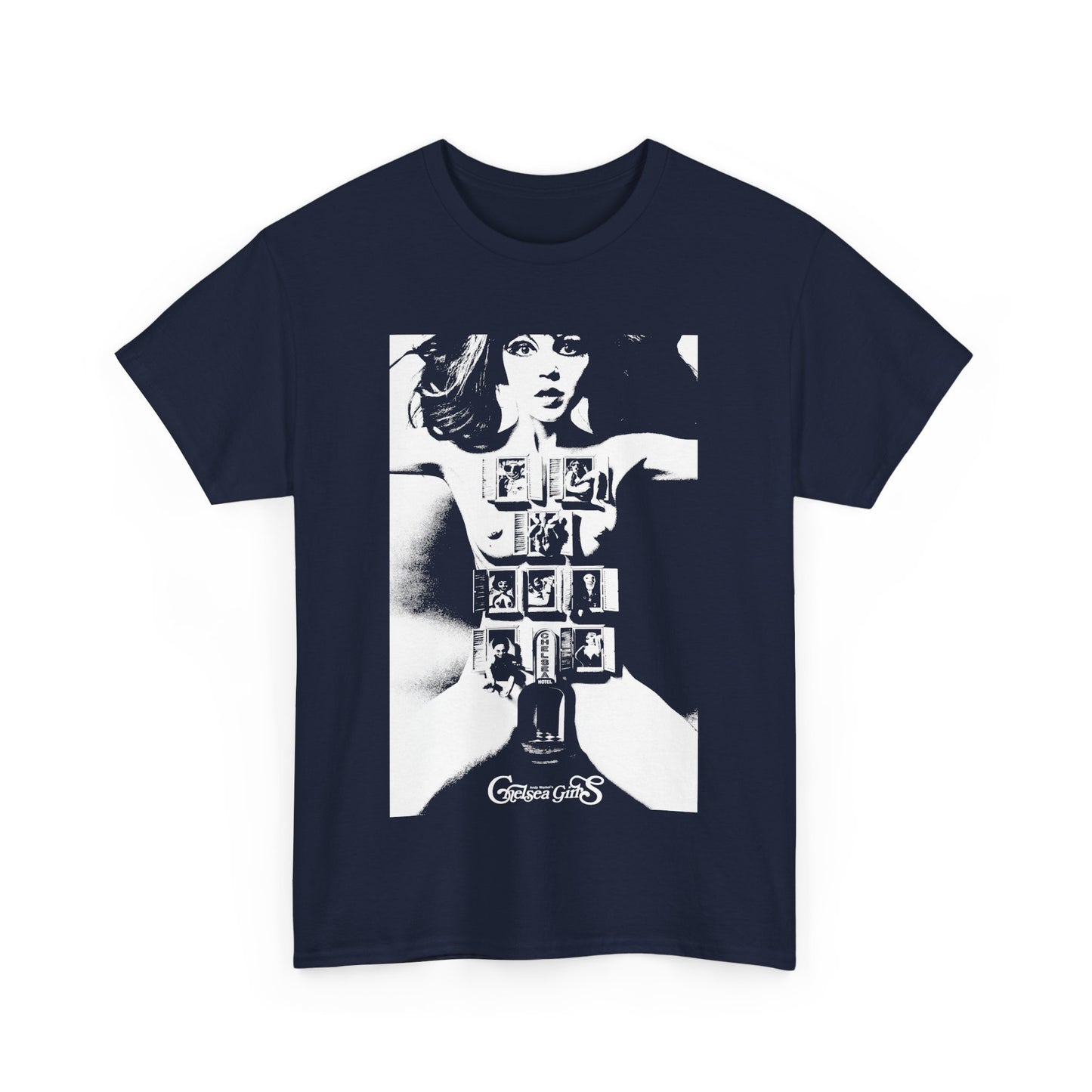 1966 experimental warhol movie chelsea girls movie poster reproduction tshirt