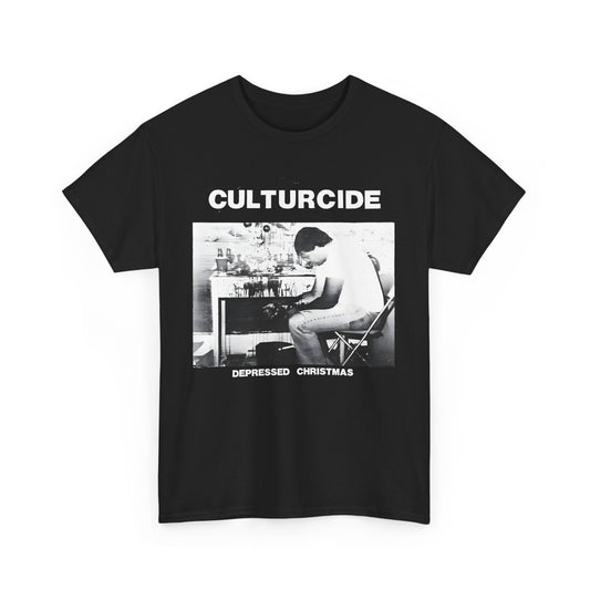 undated outsider music cultureside album depressed christmas reproduction tshirt