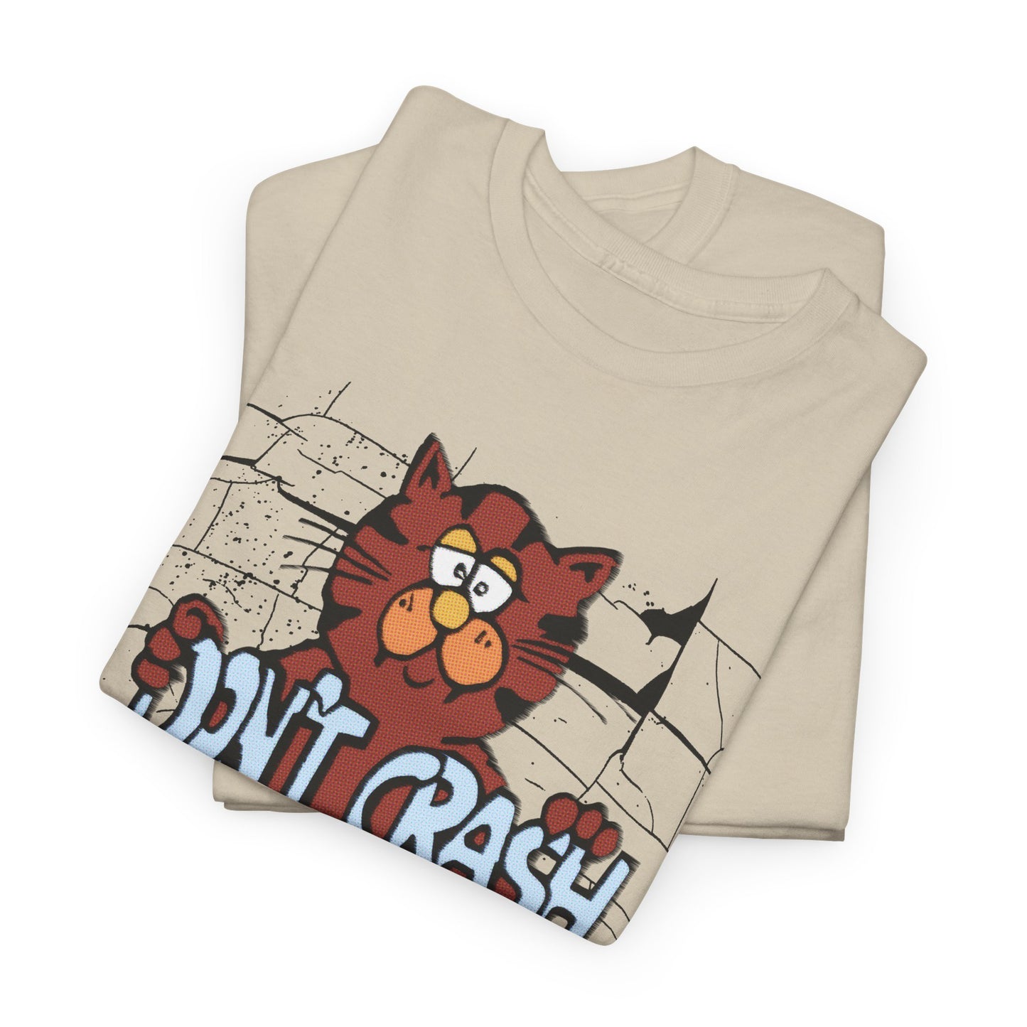 vintage graphic don't crash on crack cat custom edit tshirt