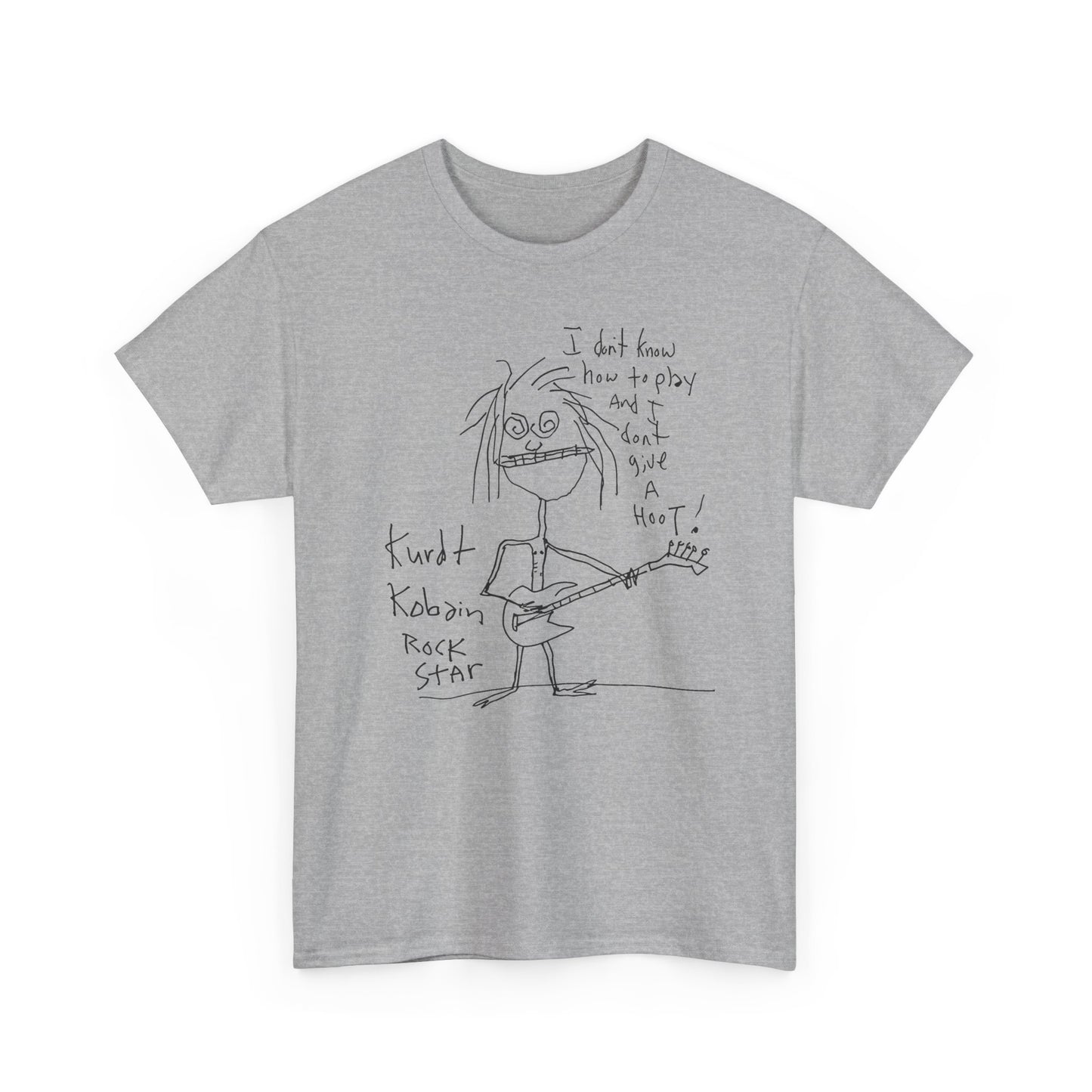 1992 kurt cobain self portrait reproduction tshirt