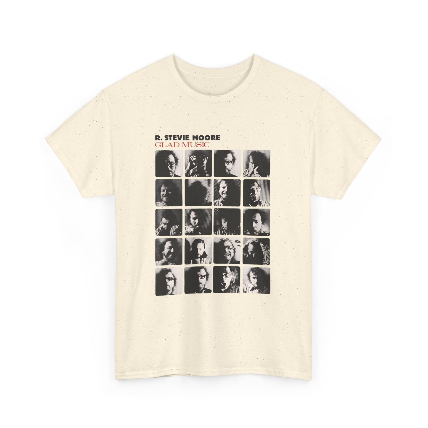 1986 glad music by r stevie moore album cover custom edit tshirt
