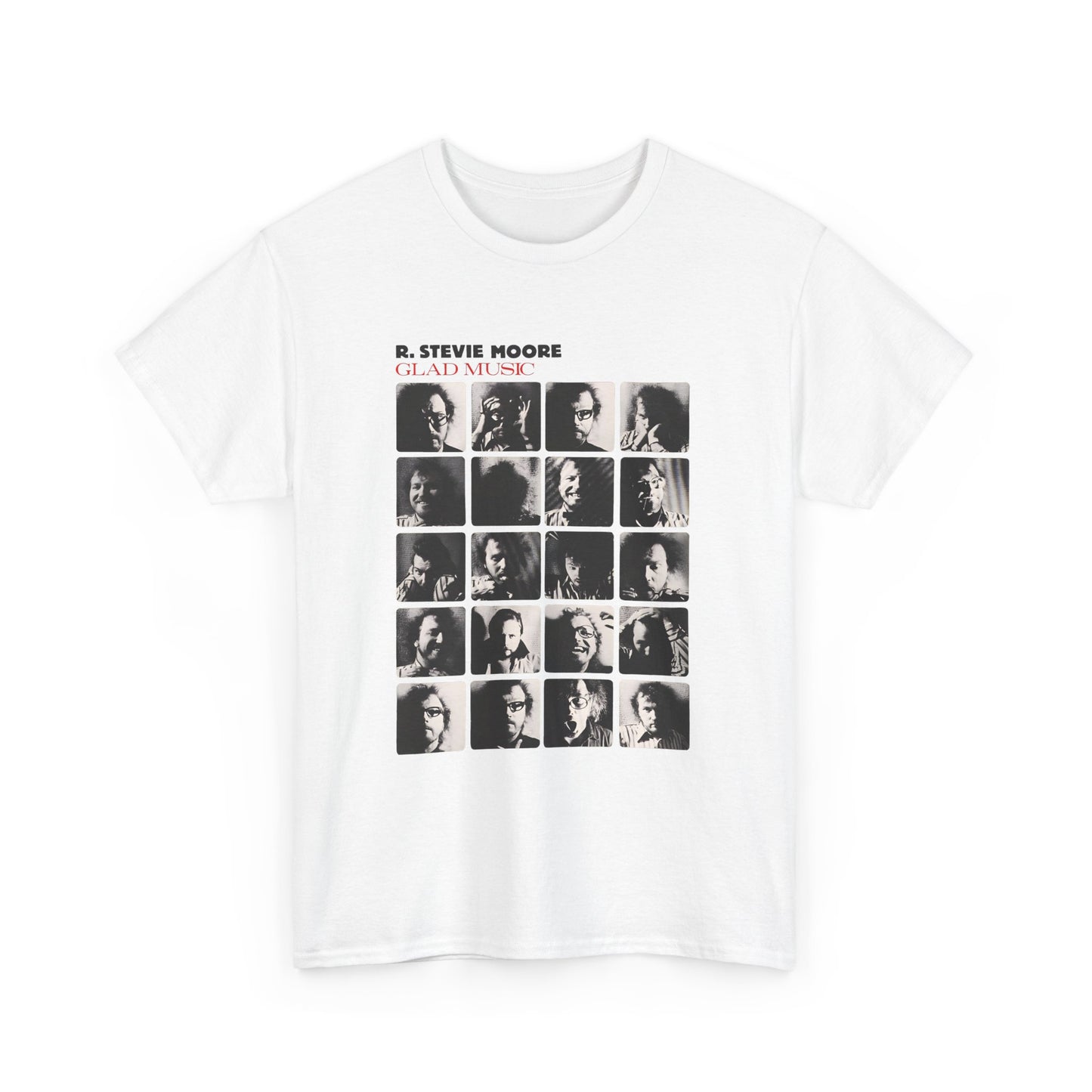 1986 glad music by r stevie moore album cover custom edit tshirt